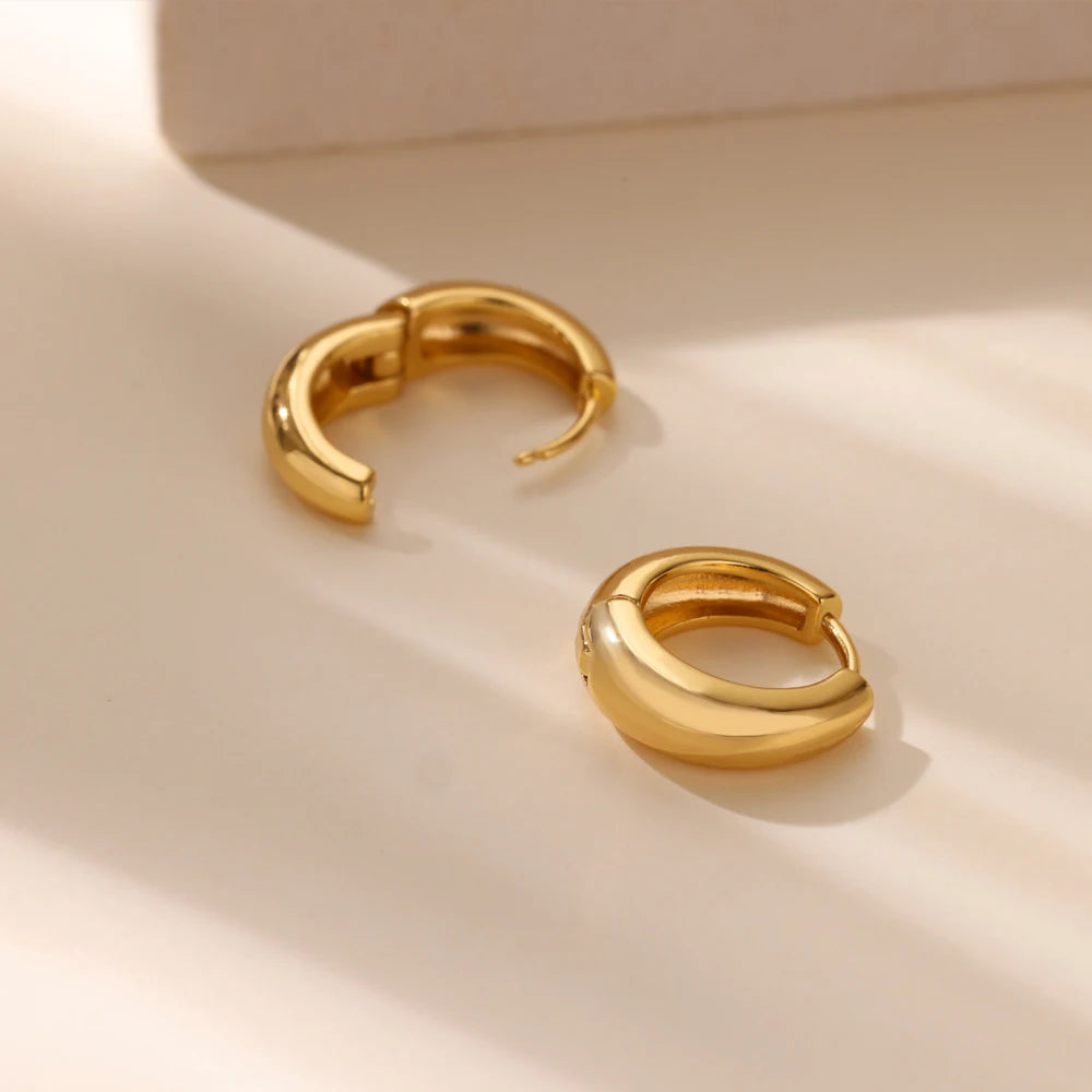 Classic Gold Chunky Hoops