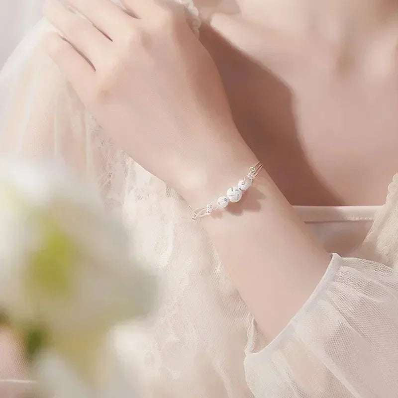 925 Silver Lucky Beads Bracelet — Minimalist Edition