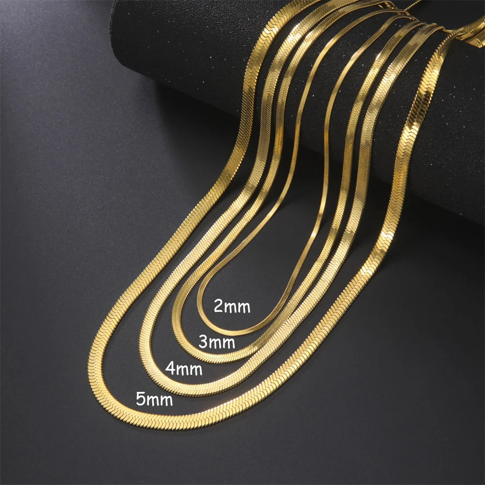 Auralis Slim Snake Chain – Gold Edition