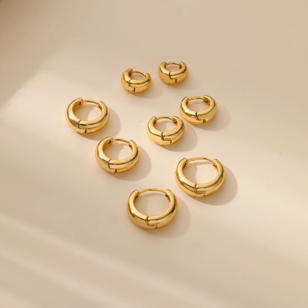 Classic Gold Chunky Hoops