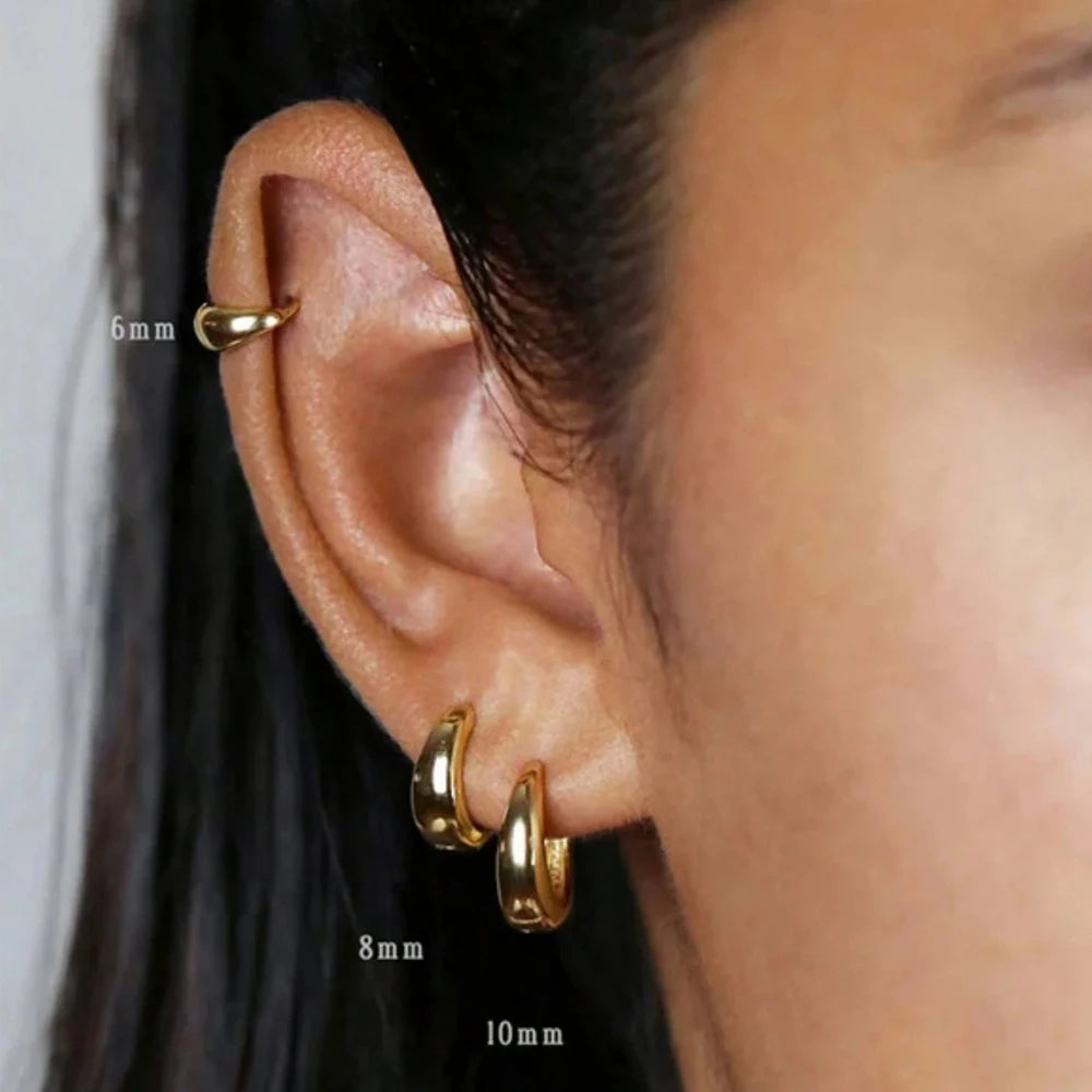 Classic Gold Chunky Hoops