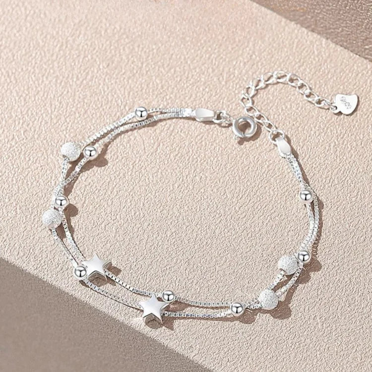 925 Silver Lucky Beads Bracelet — Minimalist Edition