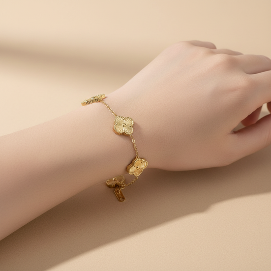 Five-Leaf Clover Bracelet