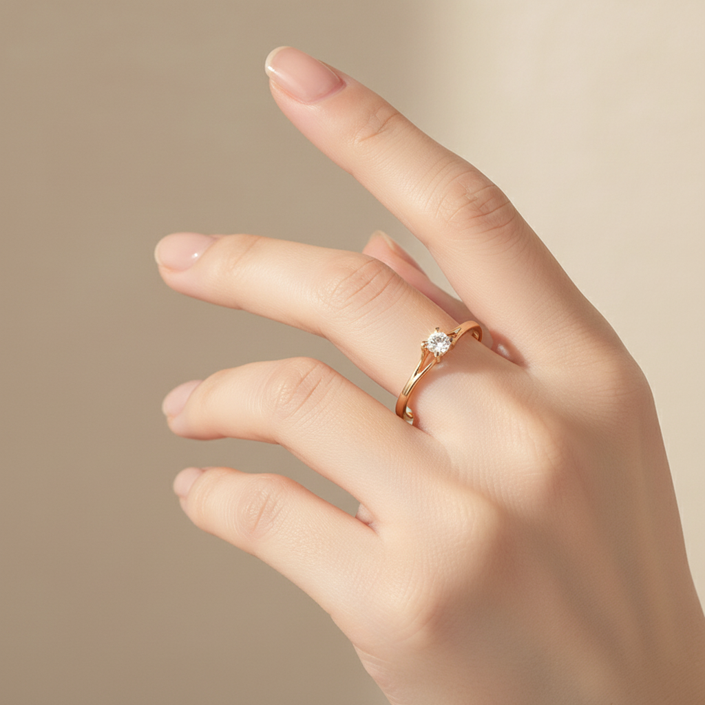 Minimalist Zircon Ring