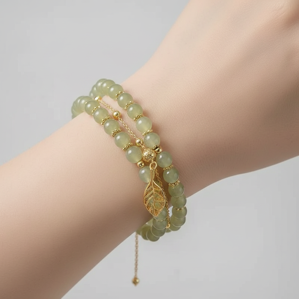 Natural Green Jade Bracelet