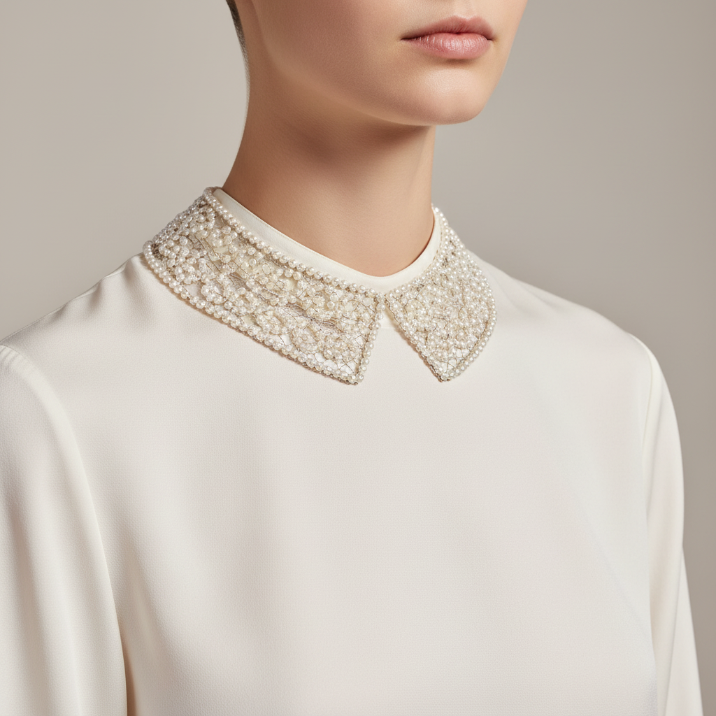 Pearl Lace Collar Necklace
